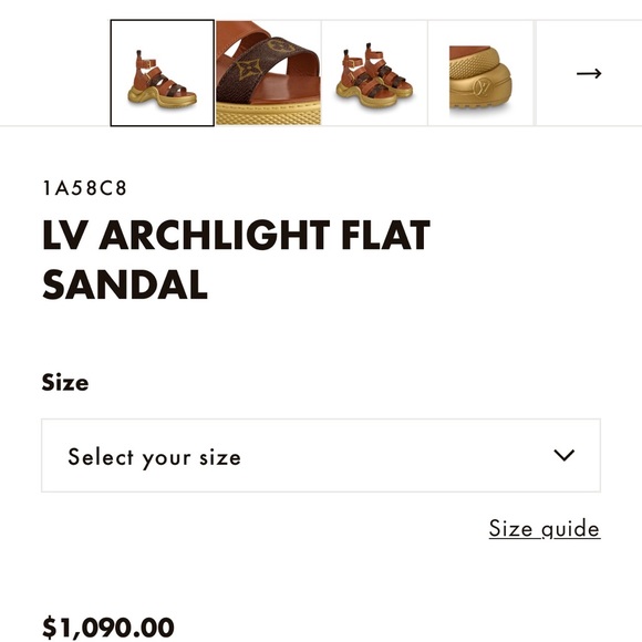 Louis Vuitton Archlight Flat Sandal - Picture 4 of 6